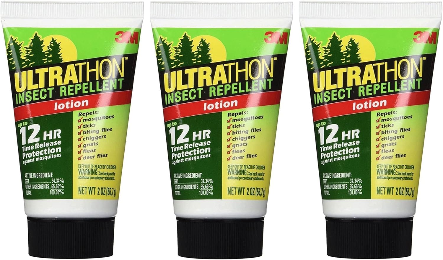 3M Ultrathon Insect Repellent Lotion, SRL12, 2Ounces, 3 Pack Buy