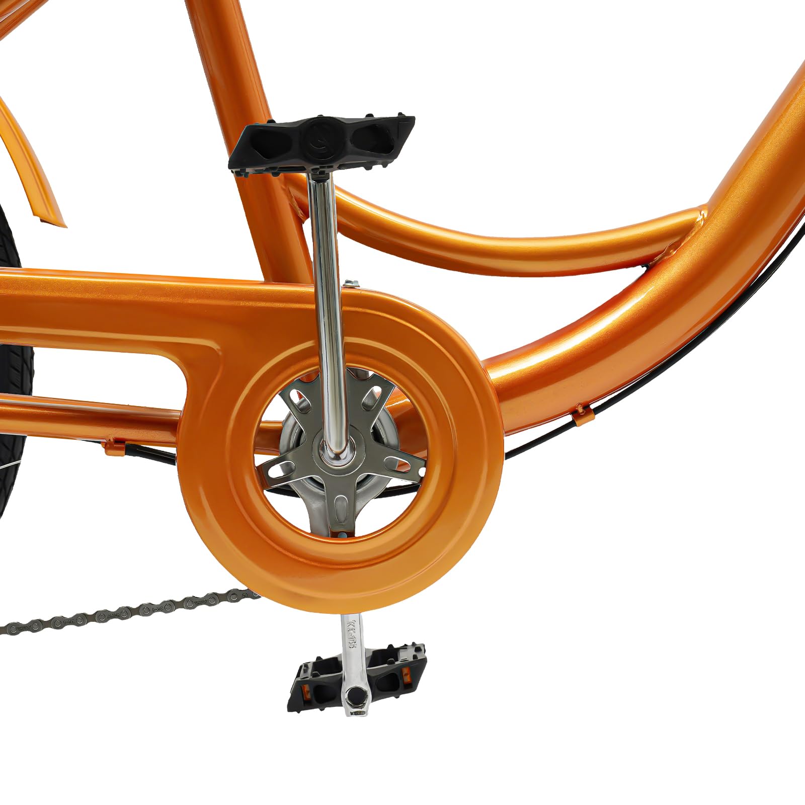 Tricycle Adulte 24 Pouces – 6 Vitesses, Panier Arrière 25kg, Dossier Réglable, Selle Suspendue, Noir – Pour Balades Et Courses