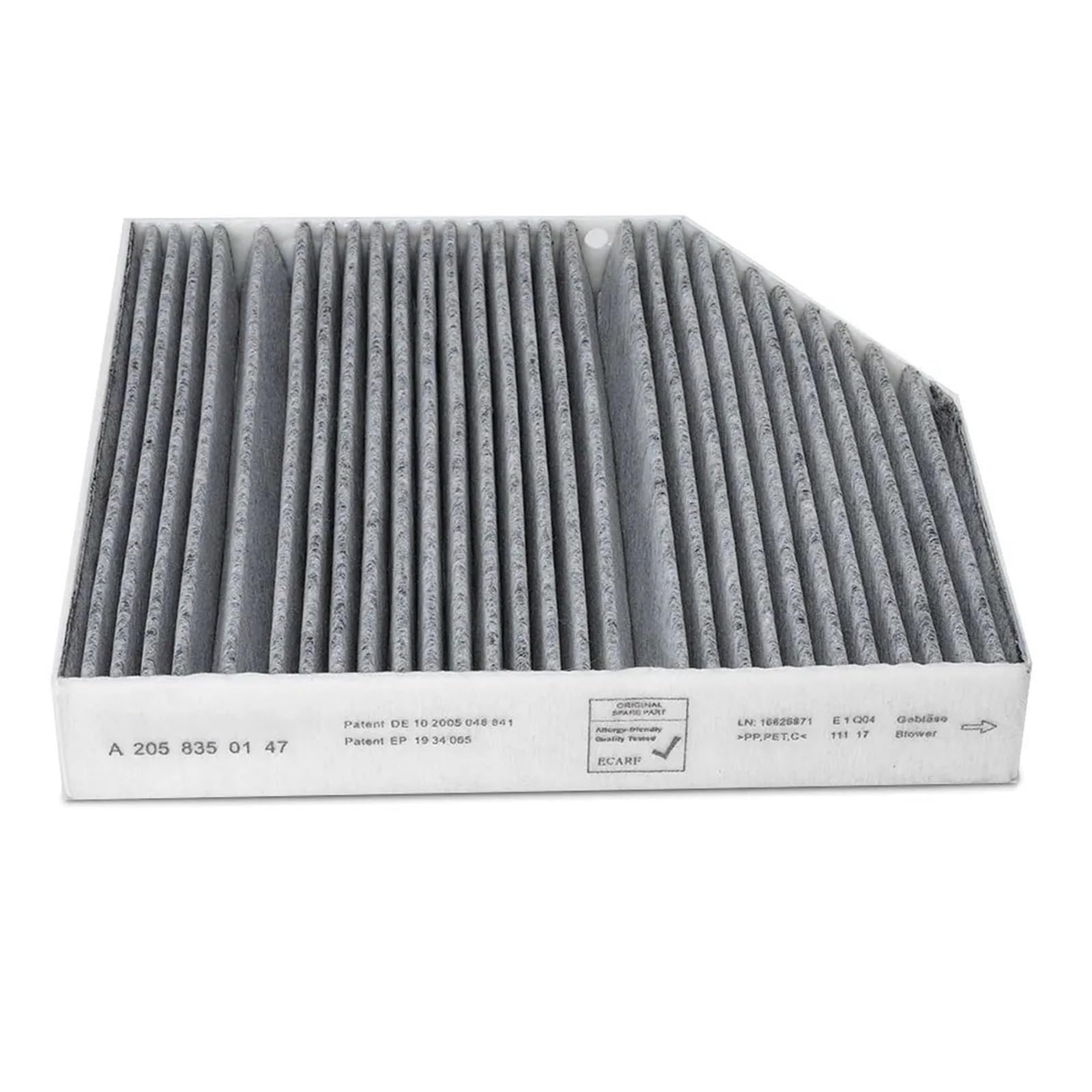 Filtro di Ricambio Filtro aria abitacolo auto adatto per Mercedes-Benz GLC X253 2015-2022 200 250 300 220d 250d 300d 350e 43 63 S A2058350147