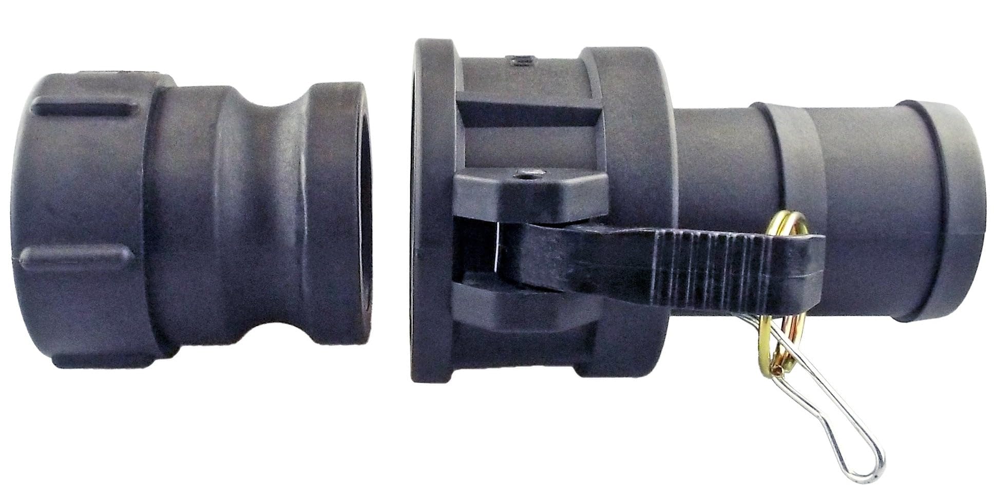 Clothing Estates Men's Black + Metal Elets Ibc 2" S60x6 Adapter With 1.5" Type C Camlock Coupling - Polypropylene Ibc020k
