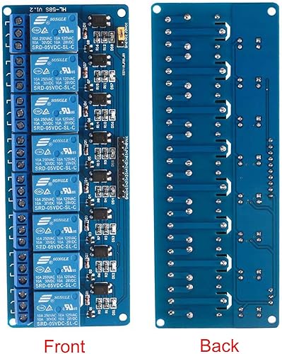 Miniatura 5 de Tablero de control del módulo de relé de 8 canales DC 5V DC 230V con optoacoplador para UNO R3 MEGA 2560 1280 DSP ARM PIC AVR TTL Logic STM32