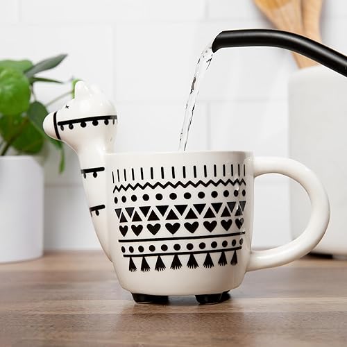 Miniatura 6 de Taza de café con forma de animal LLama en 3D o chocolate caliente que cambia de color, perfecta para los amantes de la llama o la alpaca, 12 onzas