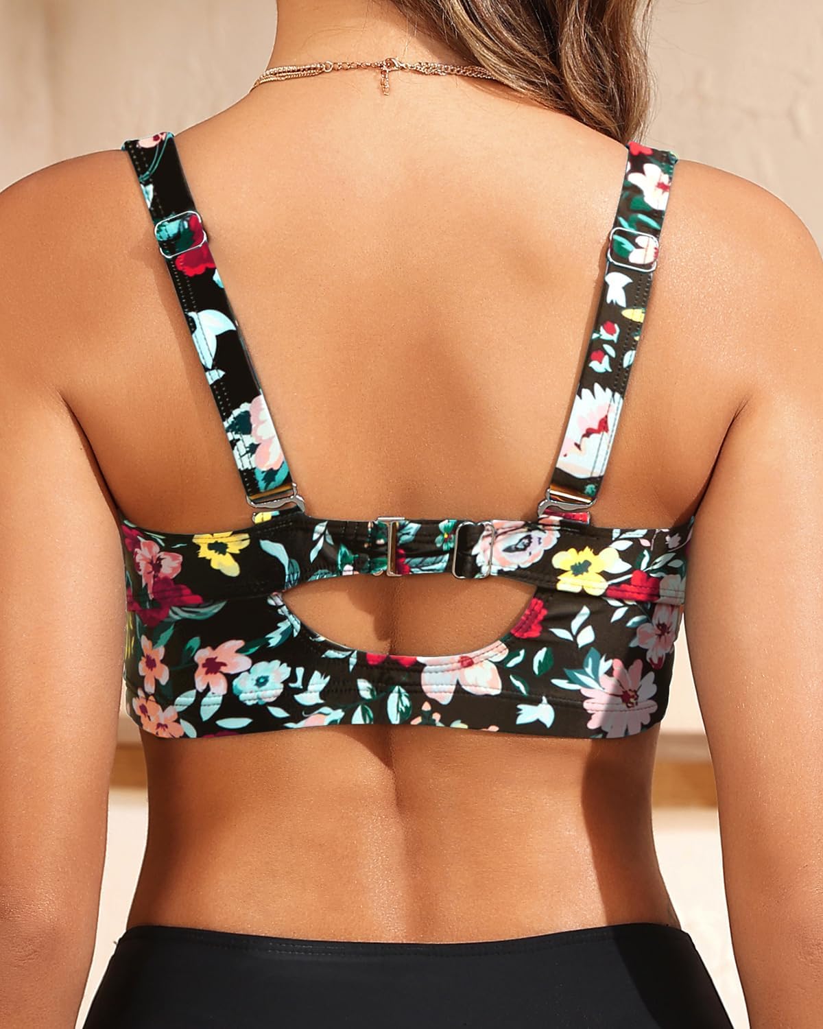 Women Underwire Bikini Top - Supportive Push Up Swim Top Only 2025 Retro Bathing Suit Tops - Image 5