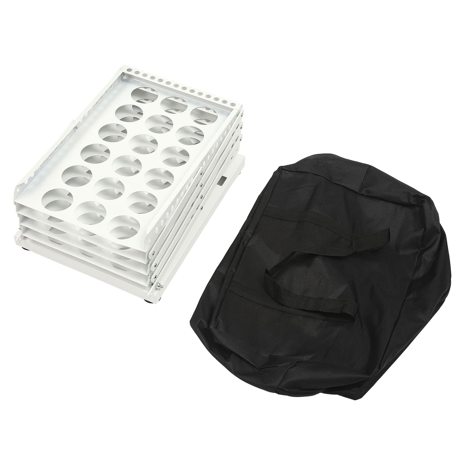 Portafolletos plegable A4 blanco, revistero 4 niveles de hierro, expositor para revistas, folletos, folletos