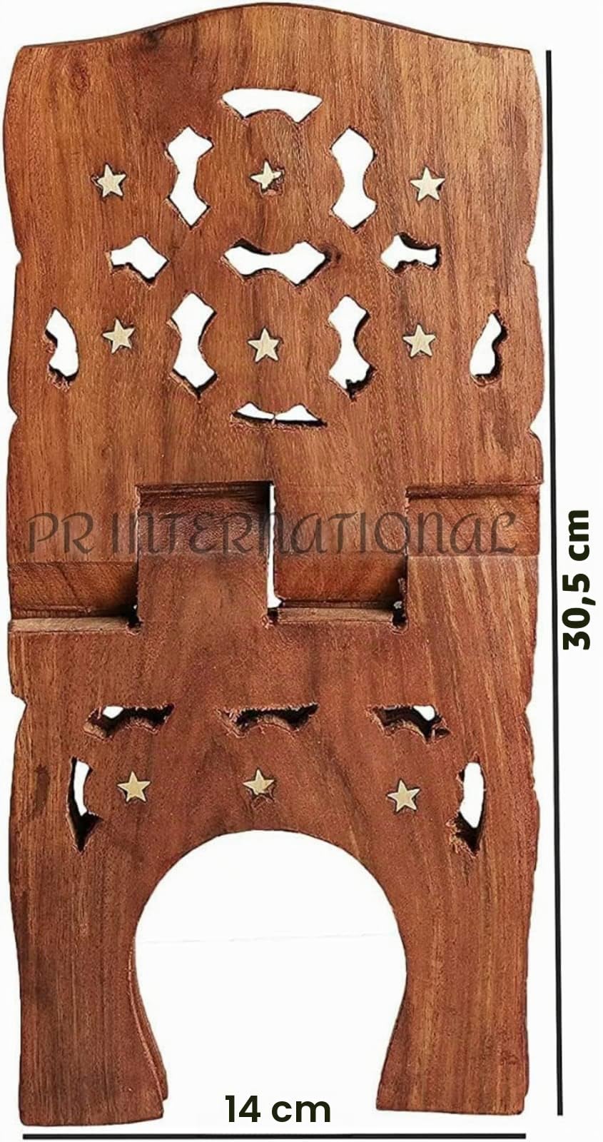 PR International Magnifique support pliable en bois pour livre saint Kuran