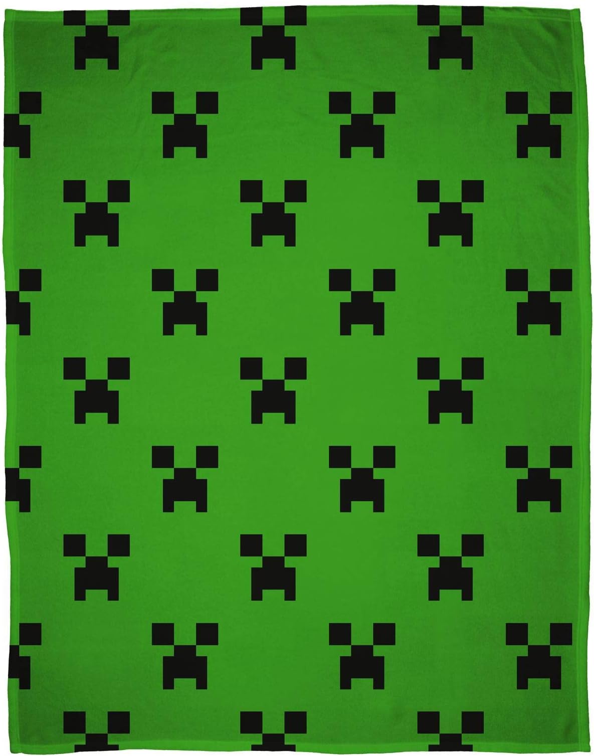 Minecraft Creeper Emerald Fleece Blanket