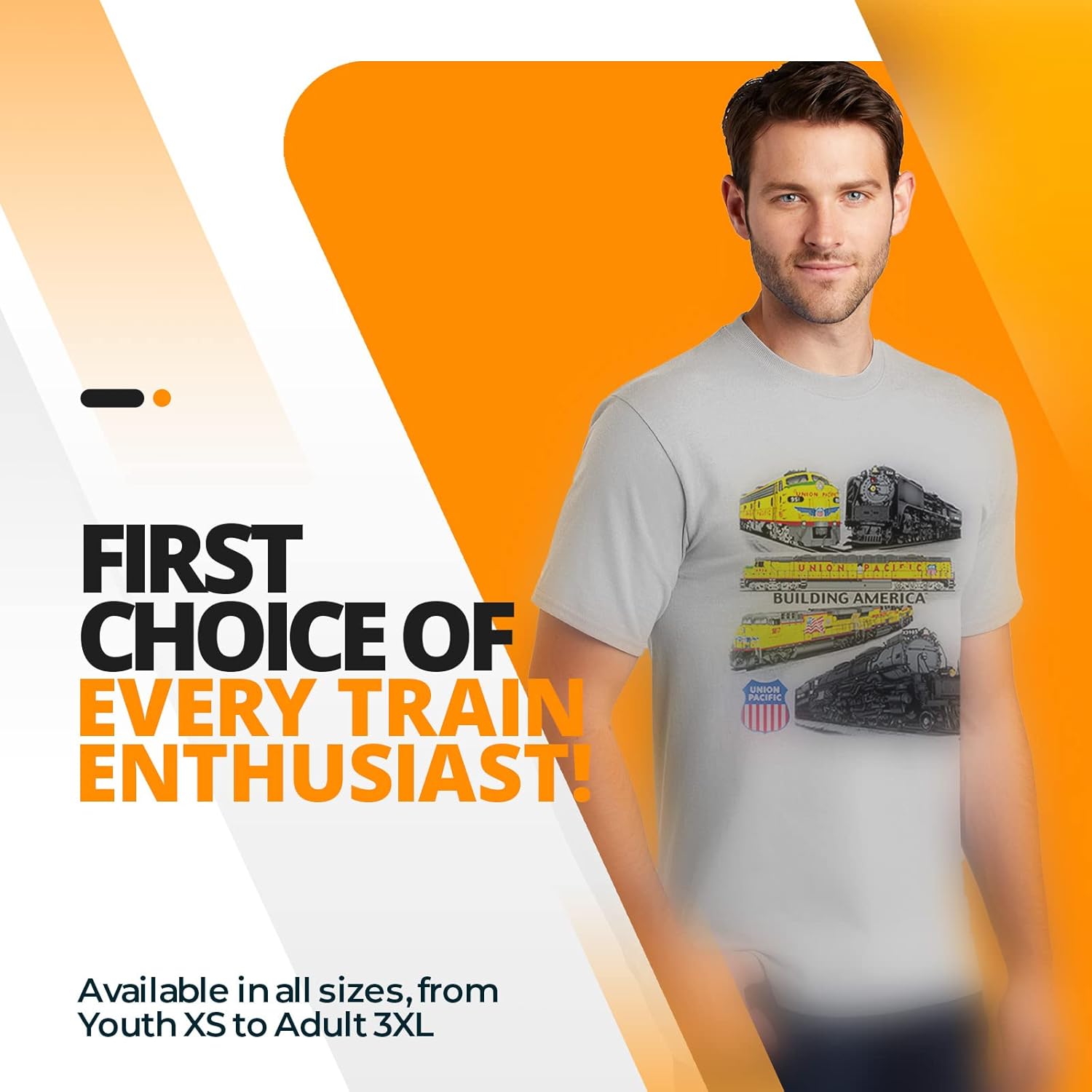 Daylight Sales Union Pacific Collage Authentic Railroad T-Shirt [64] - Image 3