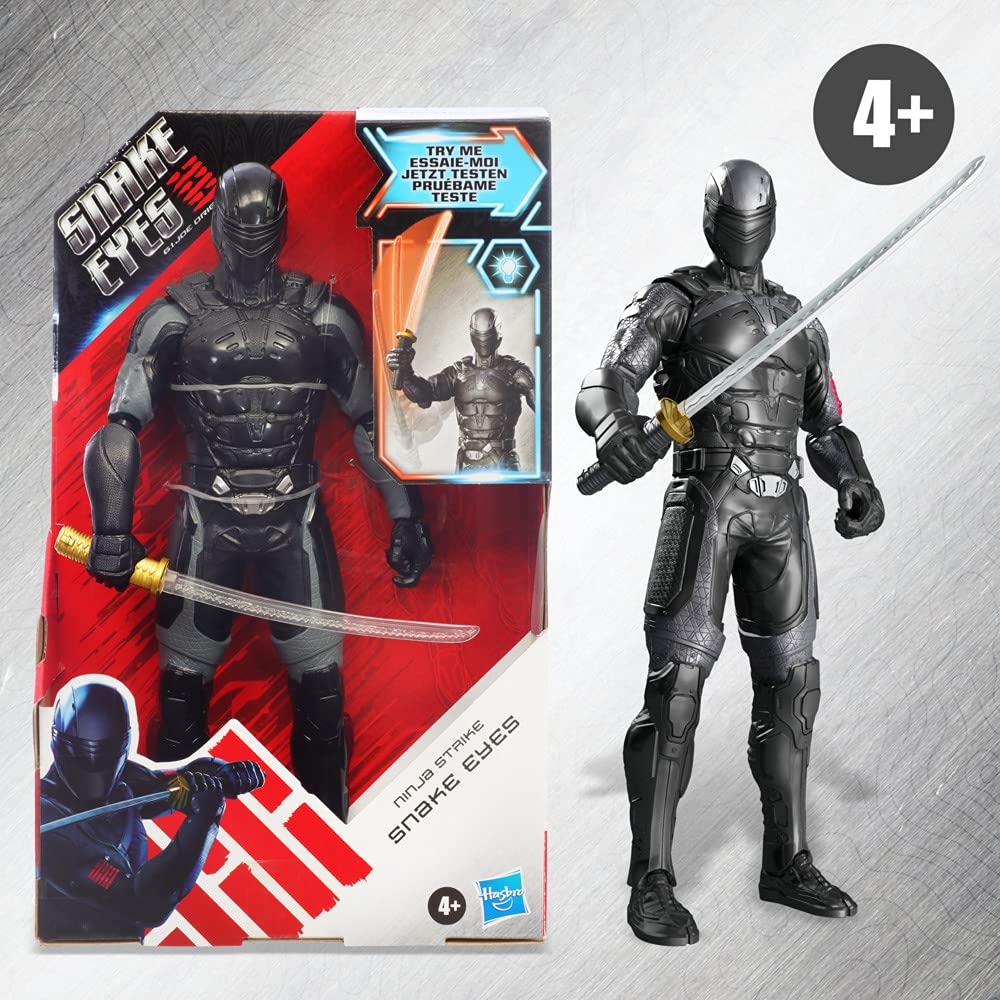 GI Joe, Boneco Snake Eyes: Origins Ninja Strike, Figura de 30 cm