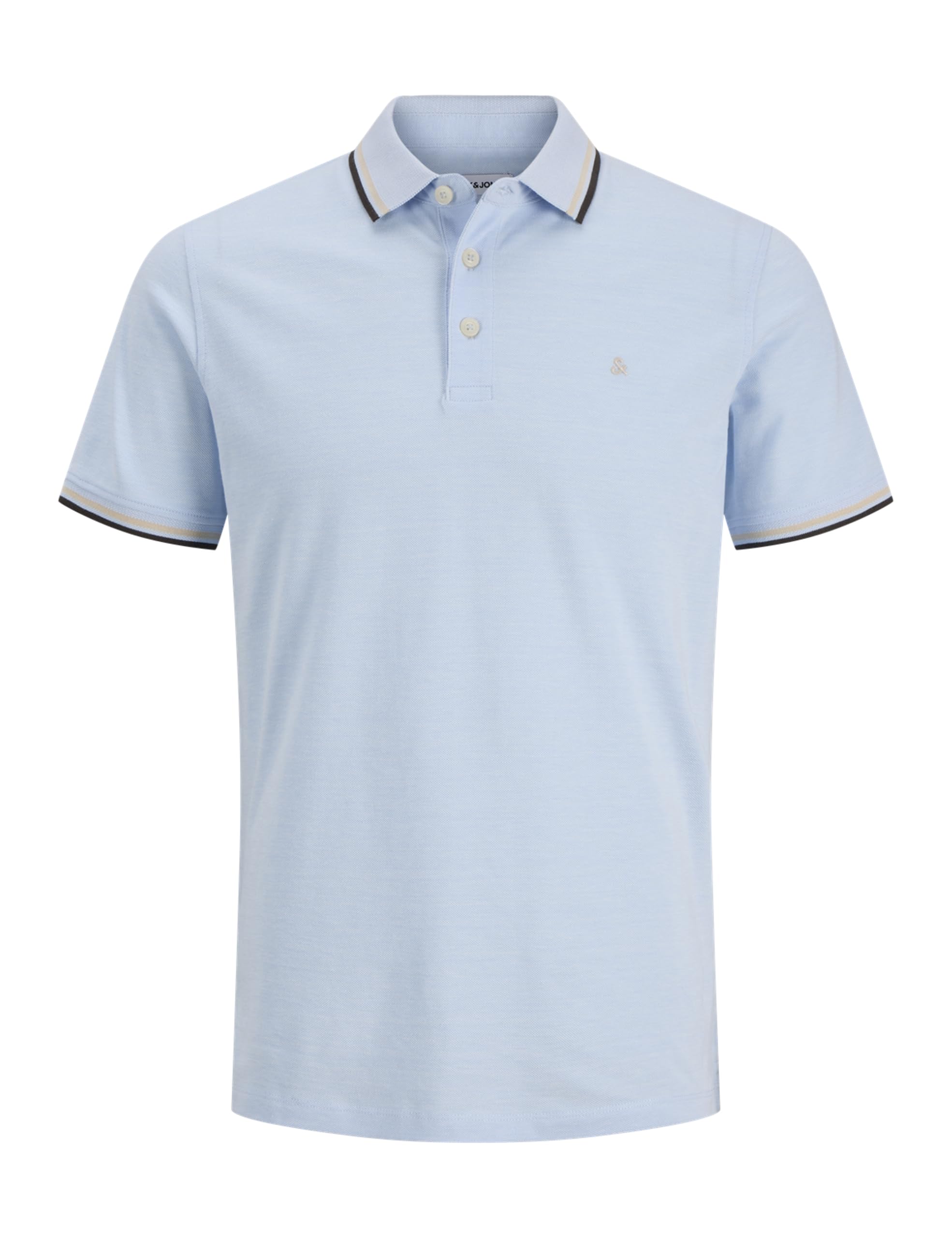 JACK & JONES Male Poloshirt Plus Size Einfarbig Poloshirt