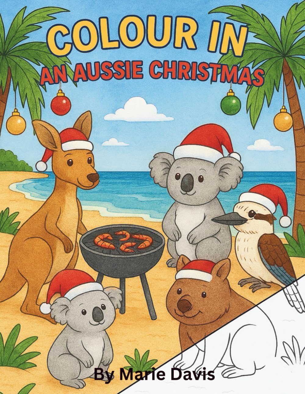 Colour In an Aussie Christmas