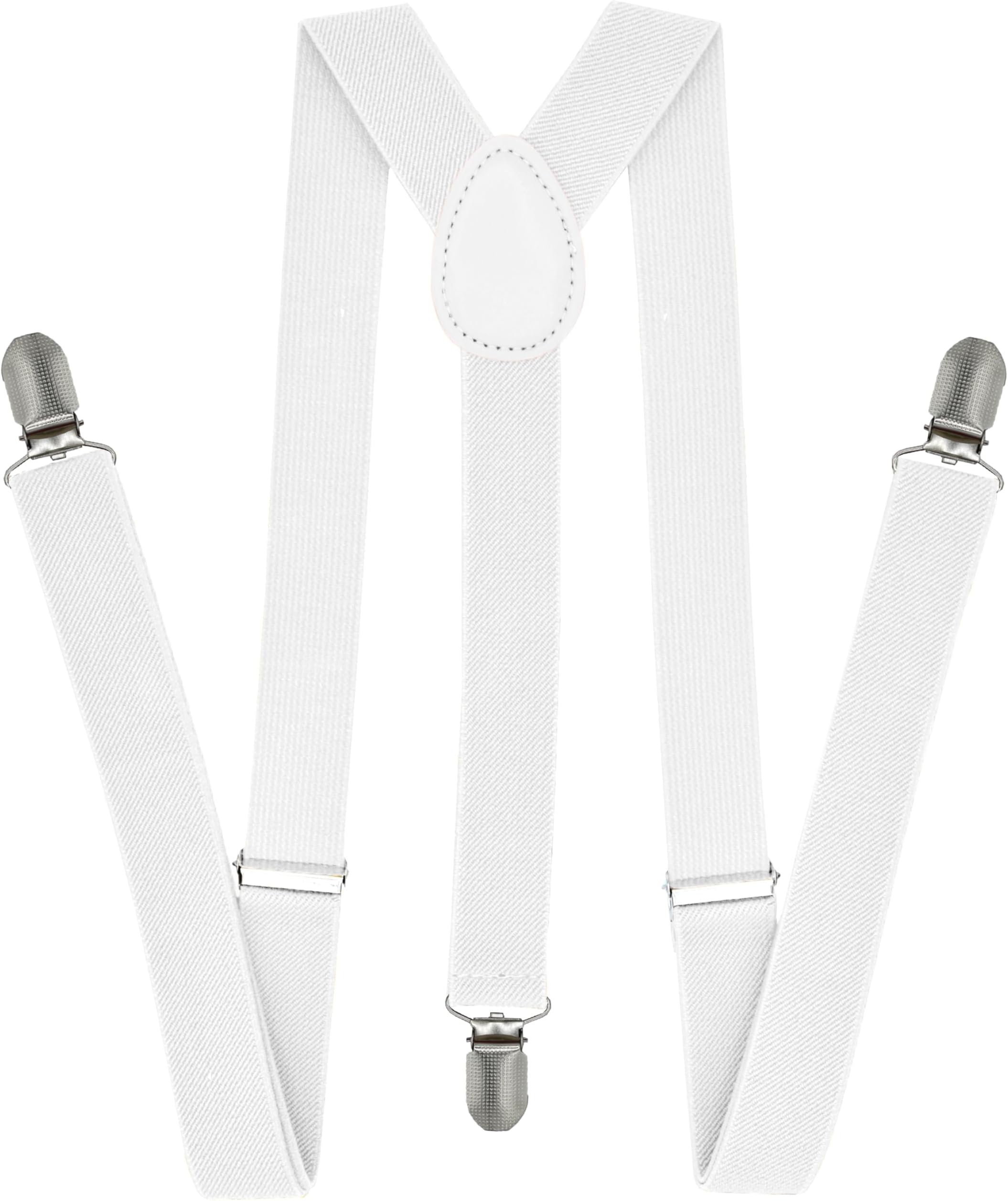 Suspenders for Men - Adjustable Elastic Mens Suspenders with Heavy Duty Strong Clips