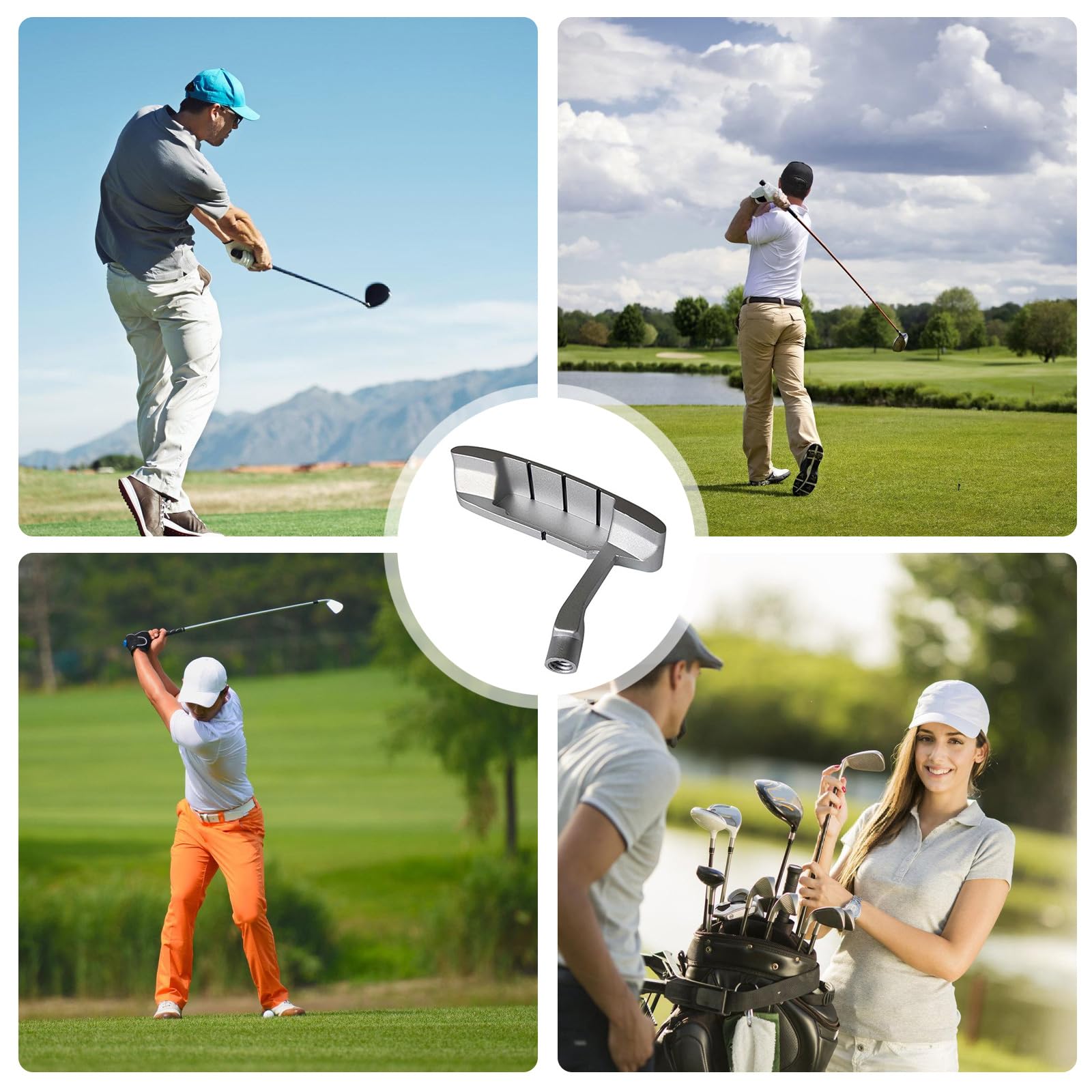 XUZHID Golf Putter Heads,Golfs Club Head Metal Putter Head Golfs Club Head Accessory Golfing Club Head Golfs Shaft Head Professional Golfs Head