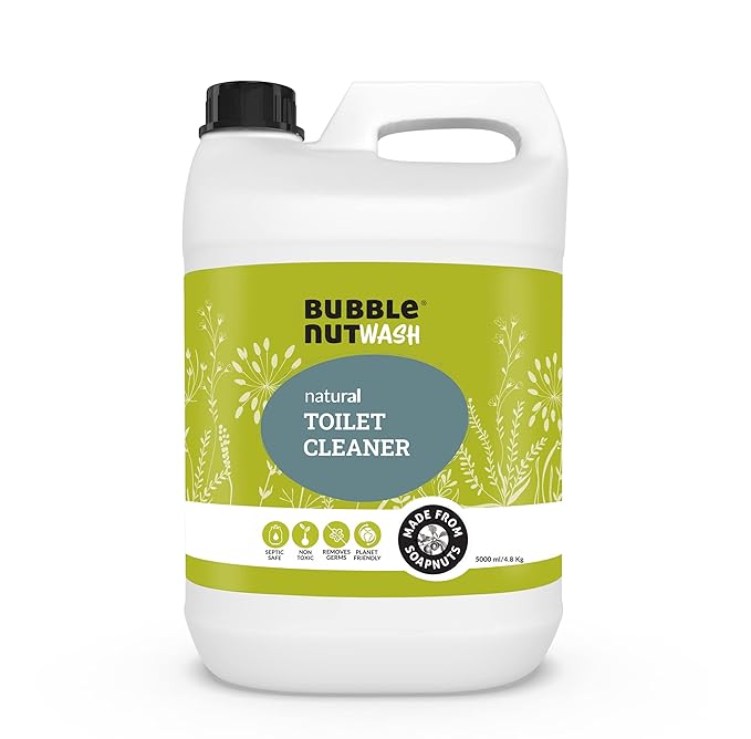 BubbleNut Wash Toilet Bowl Cleaner Liquid Natural, Organic, Septic Safe, Fumes free