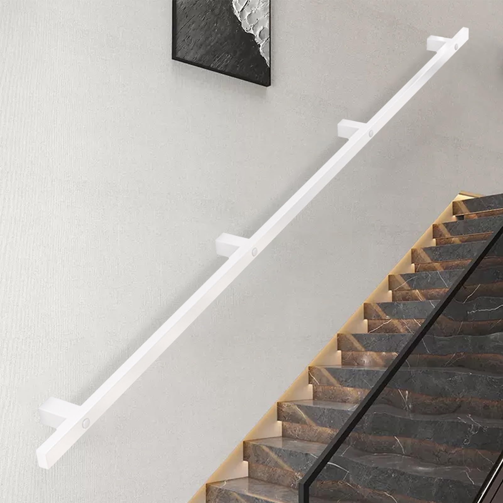 Rampe d'escalier extérieure pour sécuriser les marches du jardin ou balcon