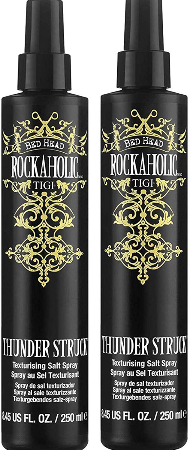 Tigi Rockaholic Thunderstruck Texturising SALT SPRAY (Pack of 2) 250ml each