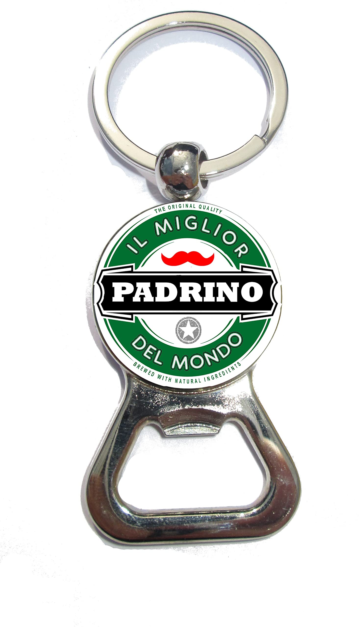 Porte-clé Rond En Inox Miroir Gravé Meilleur PAPA Du Monde Entier