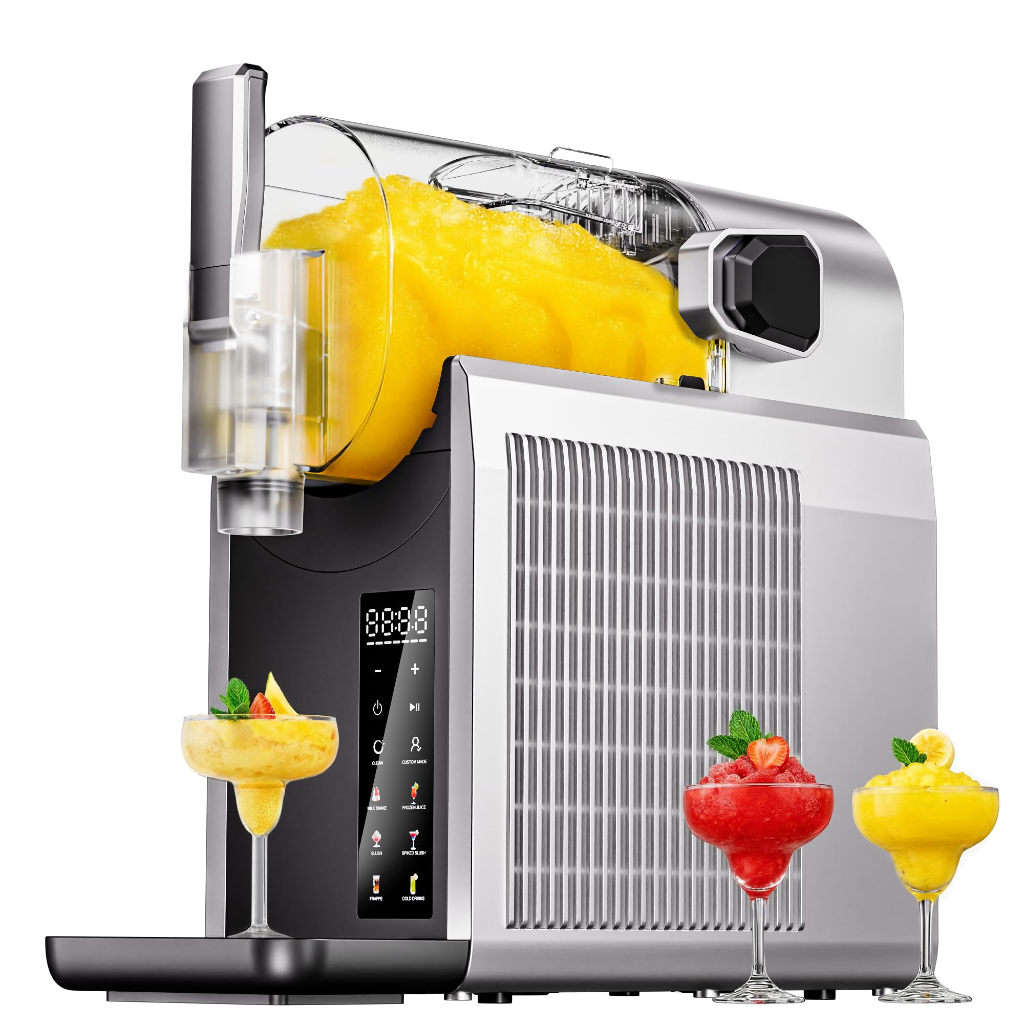slushie machine eastpus 68oz no ice needed frozen drink amp soft serve maker rapid freeze 6 presets self-cleaning  for slushies margaritas smoothies milkshakes frapps amp more 2025 version