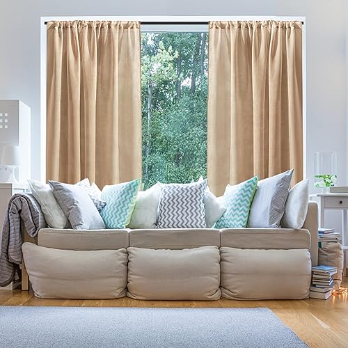 Miniatura 10 de MRTREES Cortinas traslúcidas blancas extra anchas de 100 x 84 pulgadas de largo, cortinas traslúcidas para sala de estar, paneles de cortina