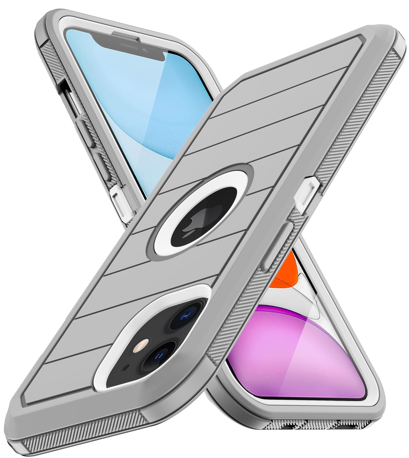 Aimoll-88 for iPhone 11 Case, with Built in Screen Protector Heavy Duty Drop Protection, Full Body Rugged Shockproof Dust Proof 3- Layer Tough