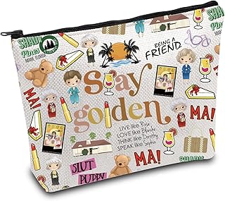 ENSIANTH Bolsa de maquillaje Golden Dorothy S...