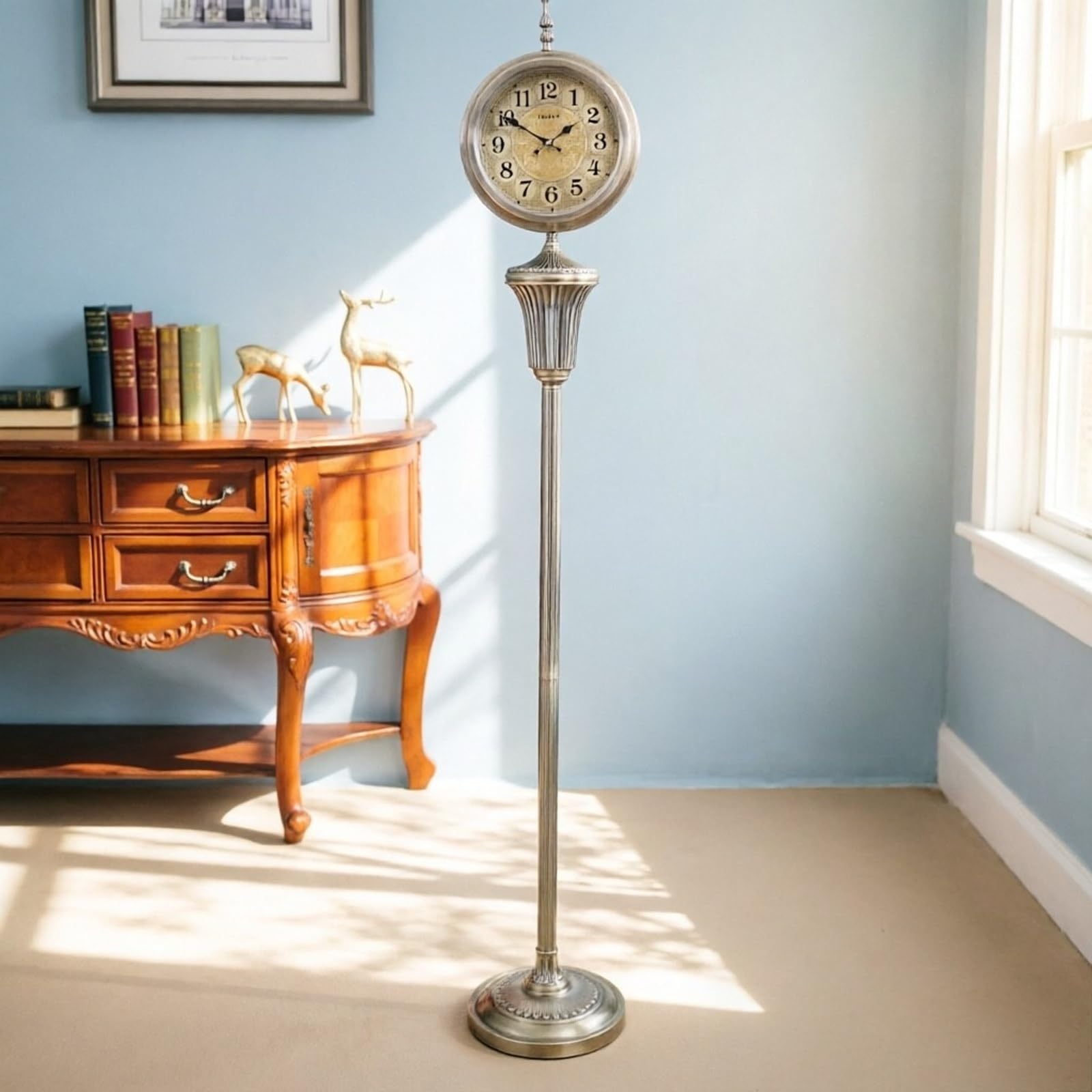 Decoración Reloj de pie Metal Decorativo silencioso