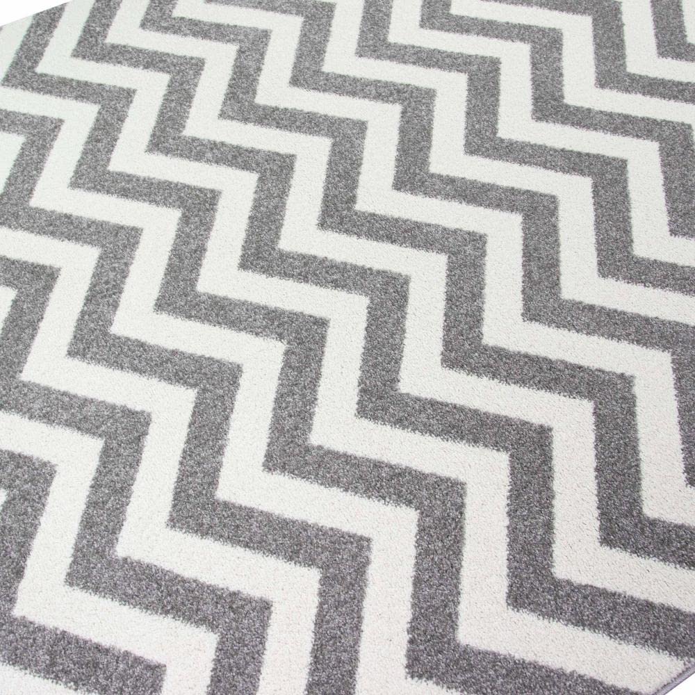 Tapis de salon au design scandinave gris vert crème Größe 120x170 cm