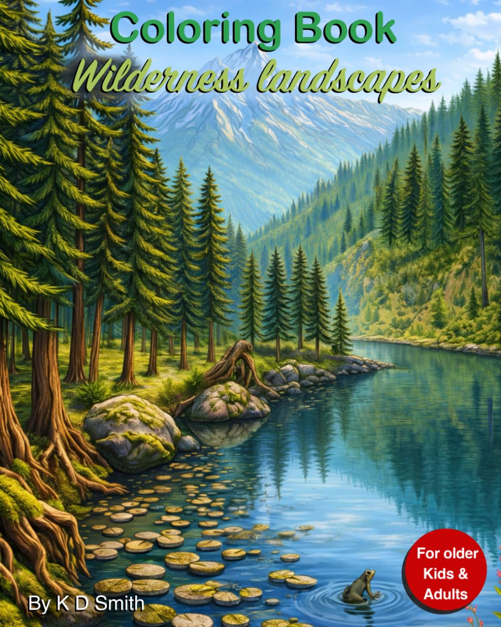 Coloring Book: Wilderness landscapes - For older Kids & Adults │ With the theme of the Wilderness; including Mountains, Lakes, Forests, RIvers and ... Books for Adults and older Children)