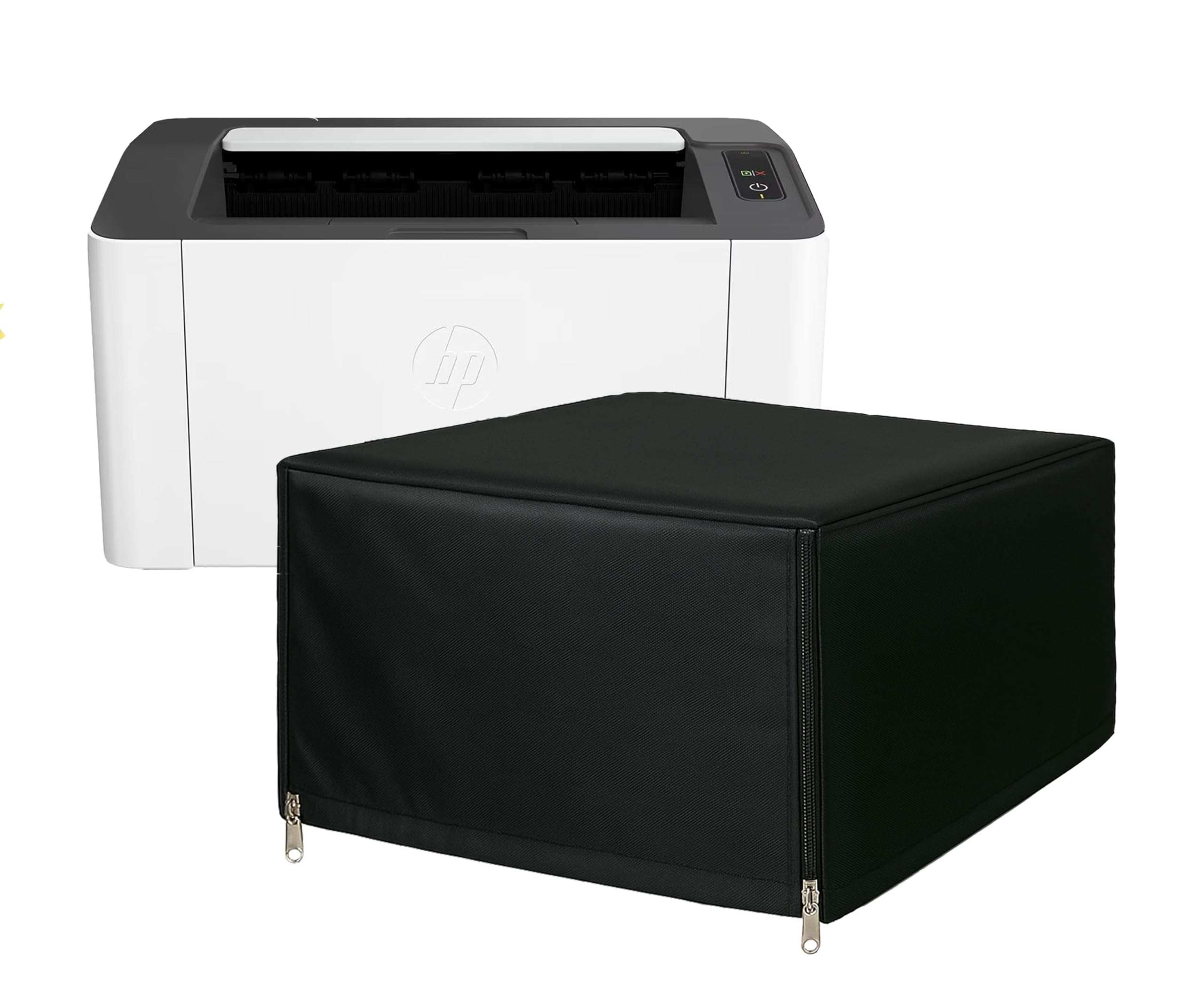 VONBAER Chain Printer Cover for HP Laser 1008a / 1008w Printer, Single Function Printer - Black colour / Dustproof / Waterproof / Washable-image-1