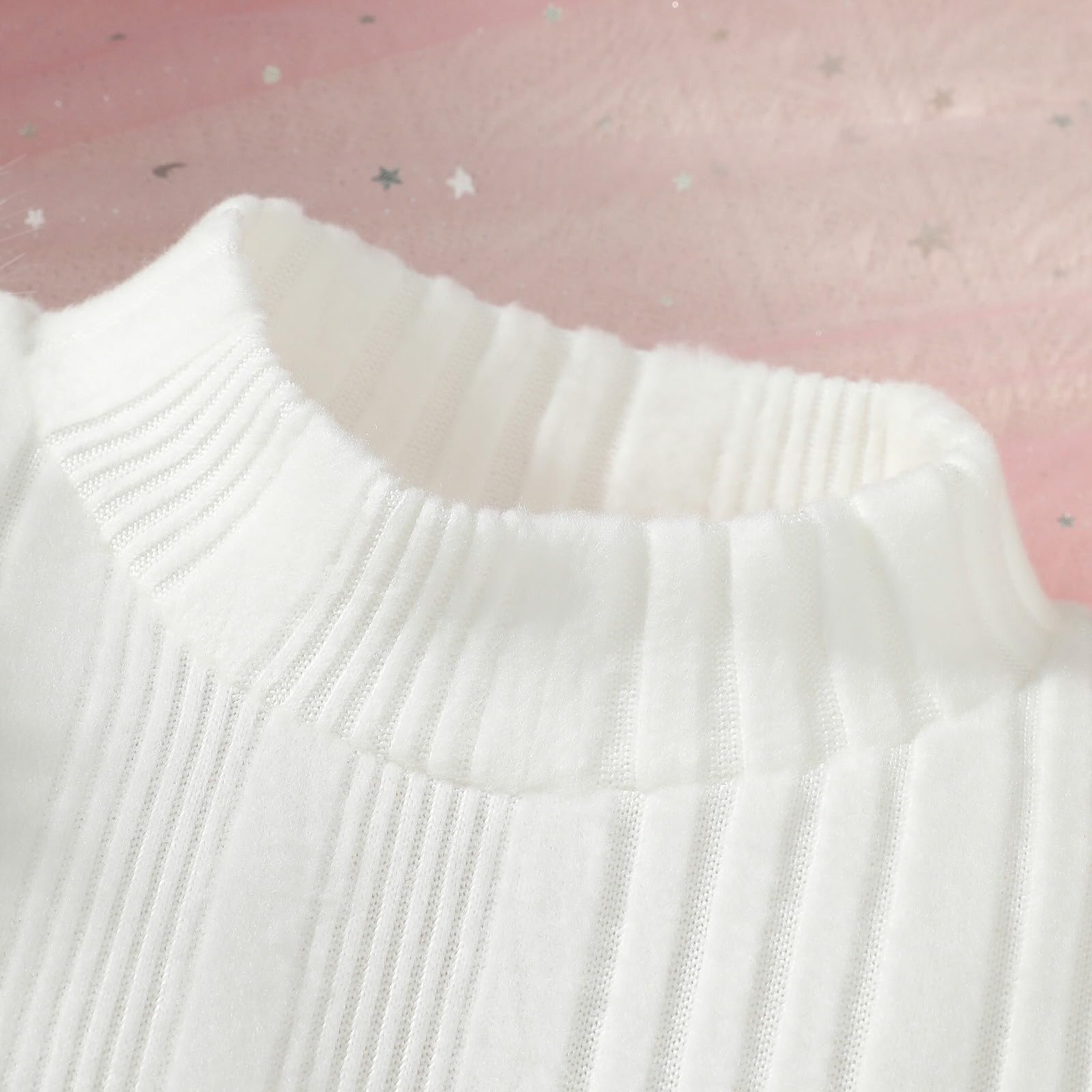 Generisch Winterliches Mädchen-Outfit mit langärmeligem Trägertop Schleifenkleid für Kleinkinder Festliche Zweiteiler-Sets für Feiertage Partys