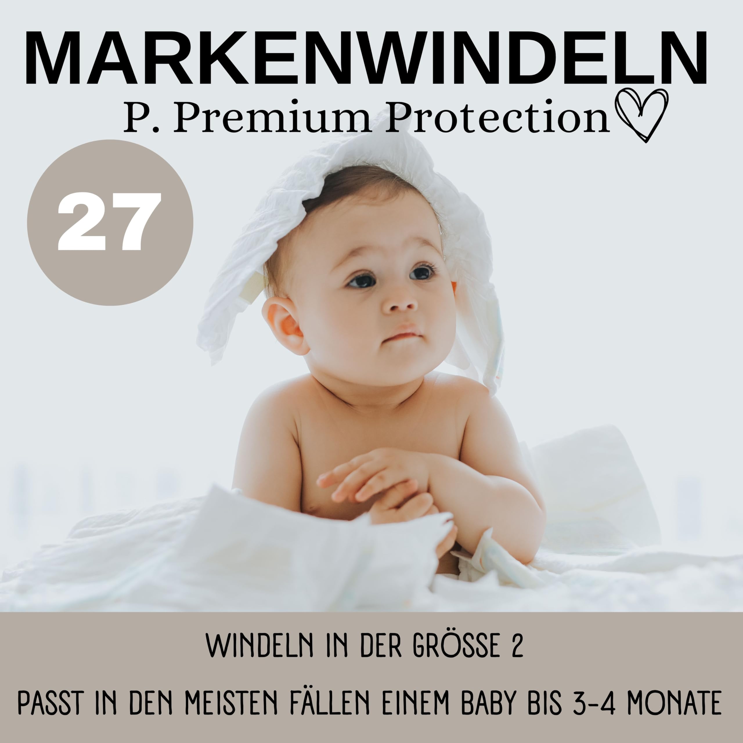 Windeltorte grau Junge Lätzchen Babysocken Ladies Hier bin ich, Grau Meliert, Einheitsgröße