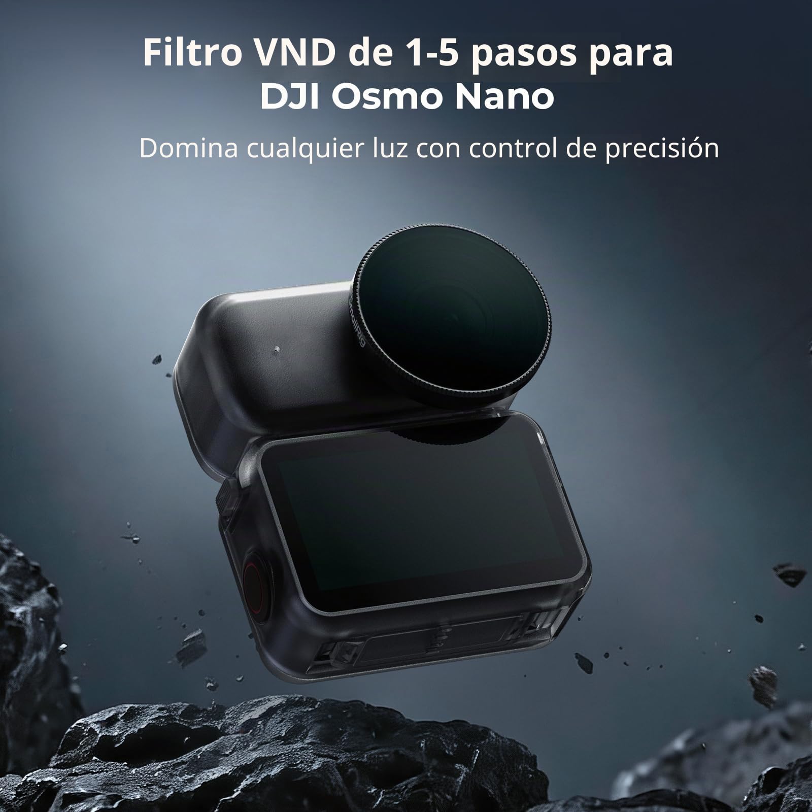 SmallRig Nano VND - Filtro de 1-5 paradas para DJI Osmo Nano, filtro variable ND2-ND32, filtros ND ajustables, hecho de vidrio óptico HD multicapa, incluye estuche de almacenamiento