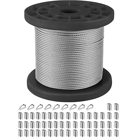 Beadsmith Wire Aircraft Cable 304 Stainless Steel Aircraft Wire Rope 328 FT...