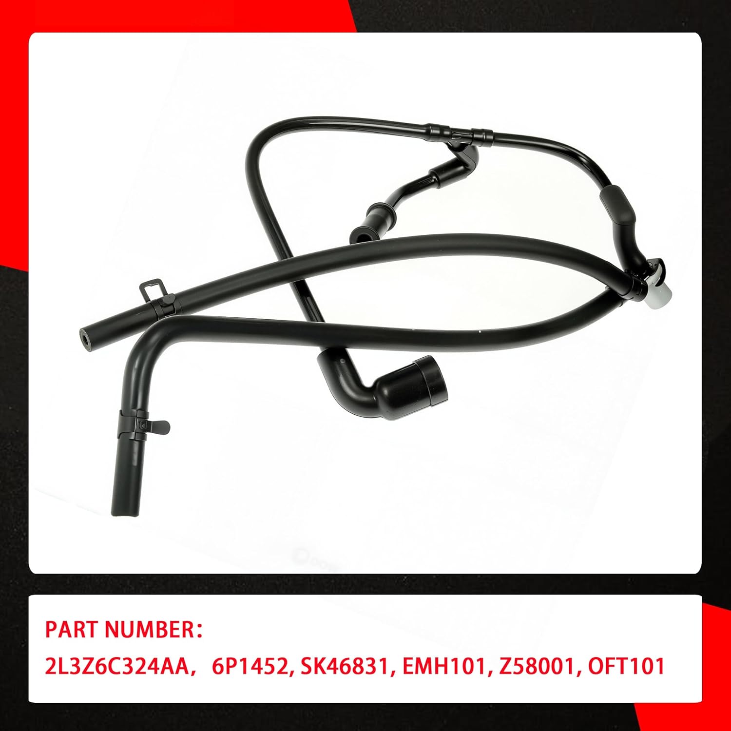 46831 PCV Valve Hose Connector Tube Compatible with Ford F150 F250 F350 Expedition Lincoln Navigator 5.4L 2002-2004 Replace 2L3Z6C324AA