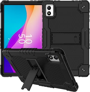 case for ApoloMedia EM101A/TWTNVOF EM101A/Digiland DL1050 10.1 inch Tablet with Shoulder Strap Hard Back Hybrid Shockproof Kids Friendly Case (Black)