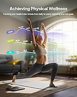 Vista 4 de FITINDEX Báscula inteligente para peso corporal, báscula con IMC, grasa corporal, masa muscular, digital, baño, pesaje, Bluetooth, monitor