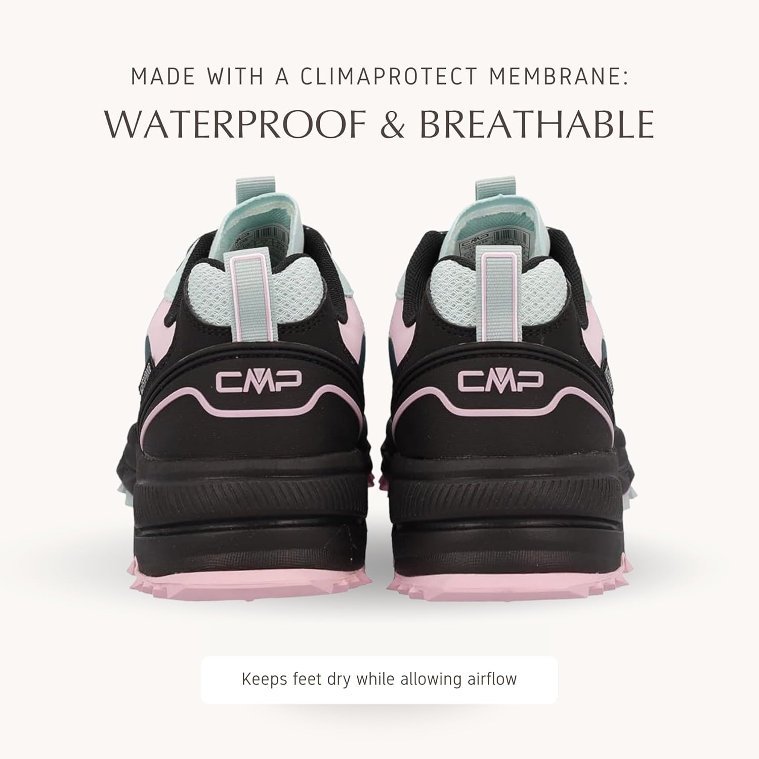 CMP HELNAIT Women’s Waterproof Fast Hiking Shoes – Lightweight Trail Runner with ClimaProtect & FullOn Grip Outsole - Image 6