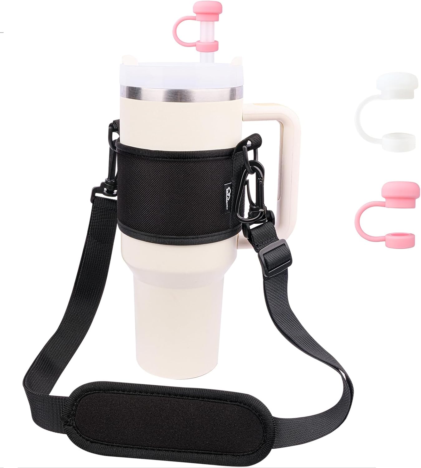 WK IEASON New Water Bottle Handle Shoulder Strap Carrier Holder for Stanley Tumbler 30-40OZ Hydro Flask Wide Mouth 12oz-64oz