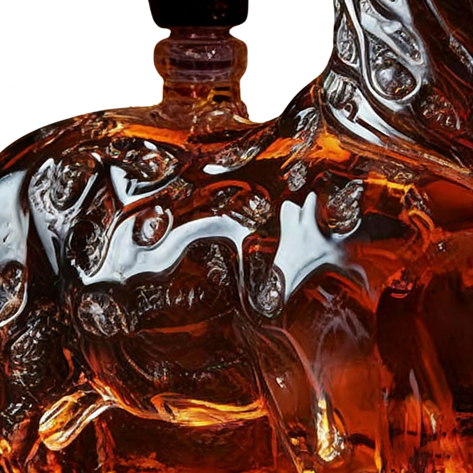 Decanter Per Whisky | 120 Ml Contenitore A Forma Di Cervo - Decanter per Whisky in Portabottiglie,Per Uomo Papà Fidanzato Regalo Compleanno Bourbon Vodka Brandy Tequila