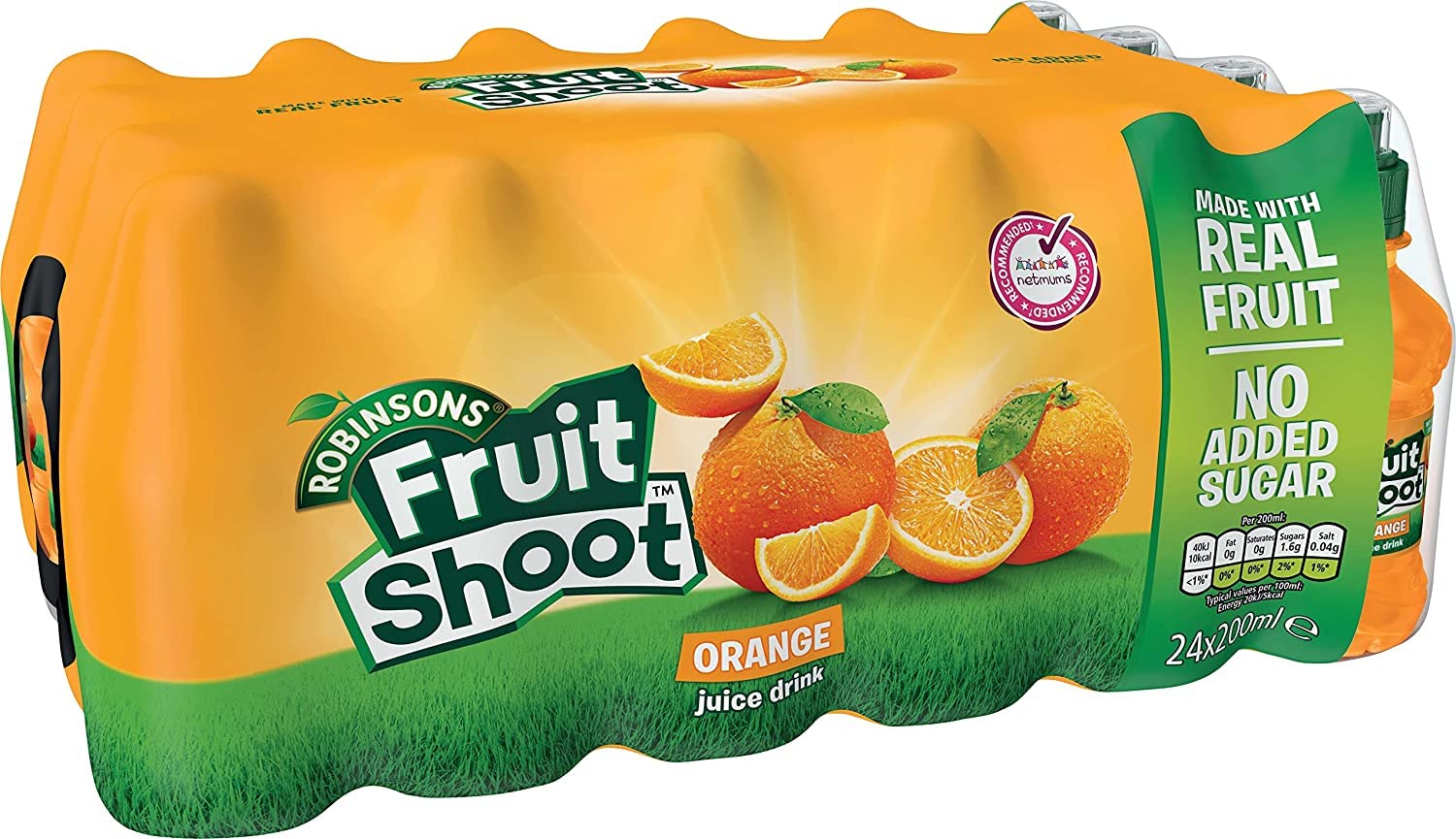 WowboxmeFruit Shoot Orange No Added Sugar 24x200ml Multipack, Pack of 1