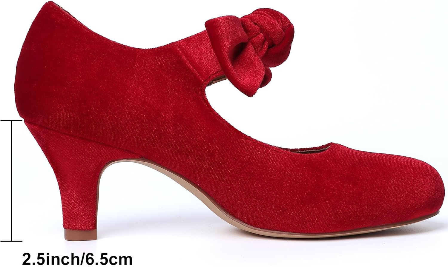 Mostrin Fashion Vintage Womens Small Bowtie Platform Pumps Ladies Sexy High Heeled Shoes - Image 4