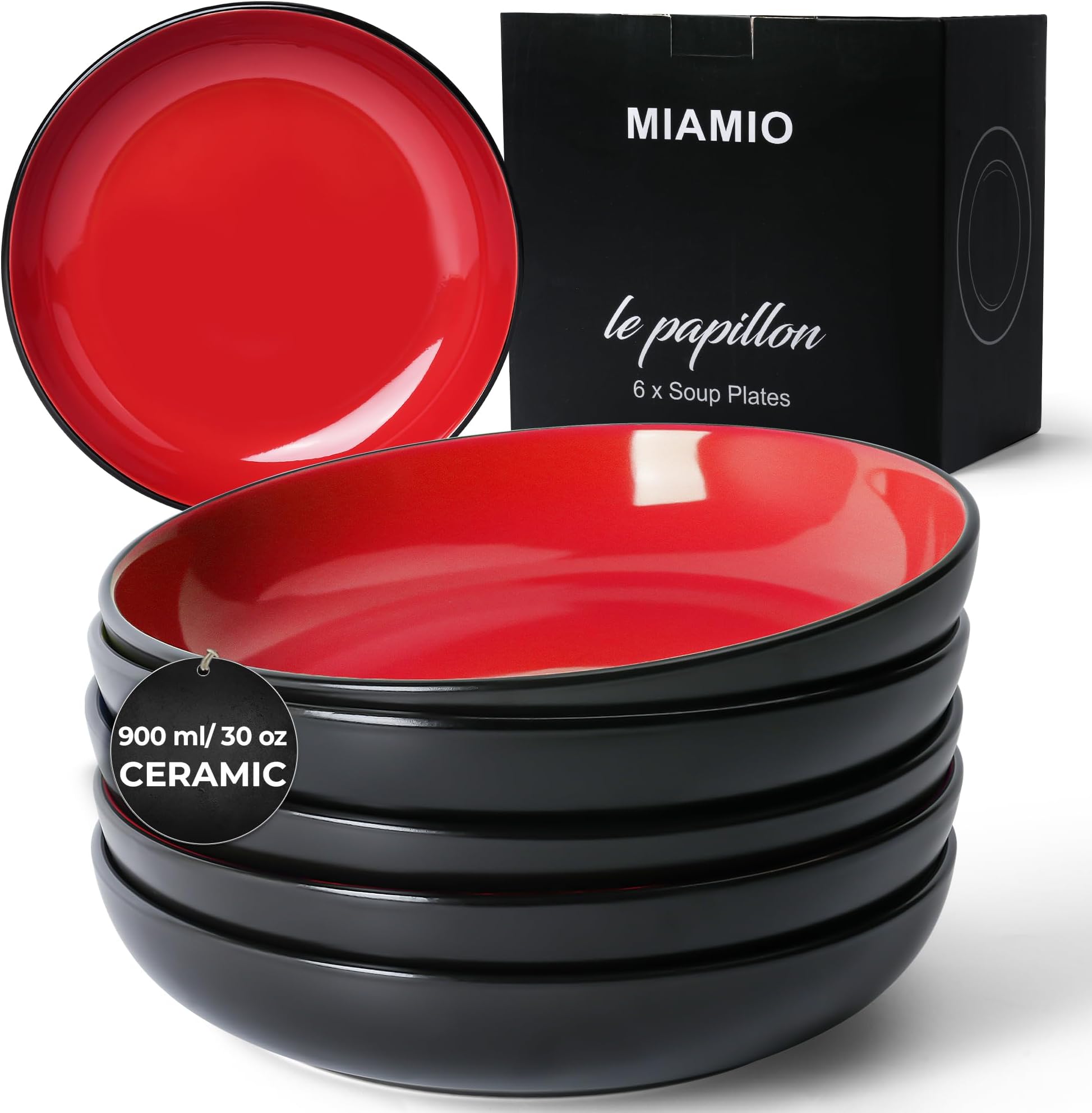 ZHIZIXZZ Pasta Bowls 22 oz, Large Salad Bowl, Serving Wide