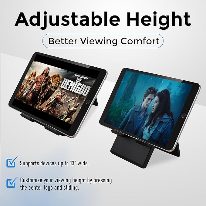 Soporte para tablet y teléfono ajustable, plegable, compatible con iPad/iPhone/Kindle miniatura 2