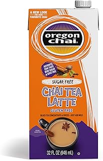 Oregon Chai Sugar Free Chai Concentrate, 32 Fluid Ounce (Pack of 1)
