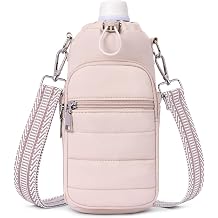 Water Bottle Bag 40 oz Crossbody Holder for Walking Hiking Insulated Carrier Purse with Adjustable Strap