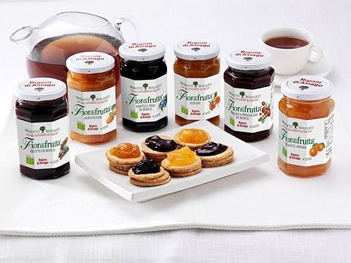 Miniatura 7 de Rigoni di Asiago Fiordifrutta Organic Fruit Spread, bayas silvestres, 8.82 onzas (paquete de 6)