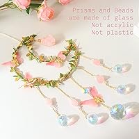 Vista 5 de Atrapasoles de Cristal de Mariposa Colgantes Amuletos de Buena Suerte Decoración de Habitación Prisma Creador de Arcoíris para Ventanas Casa