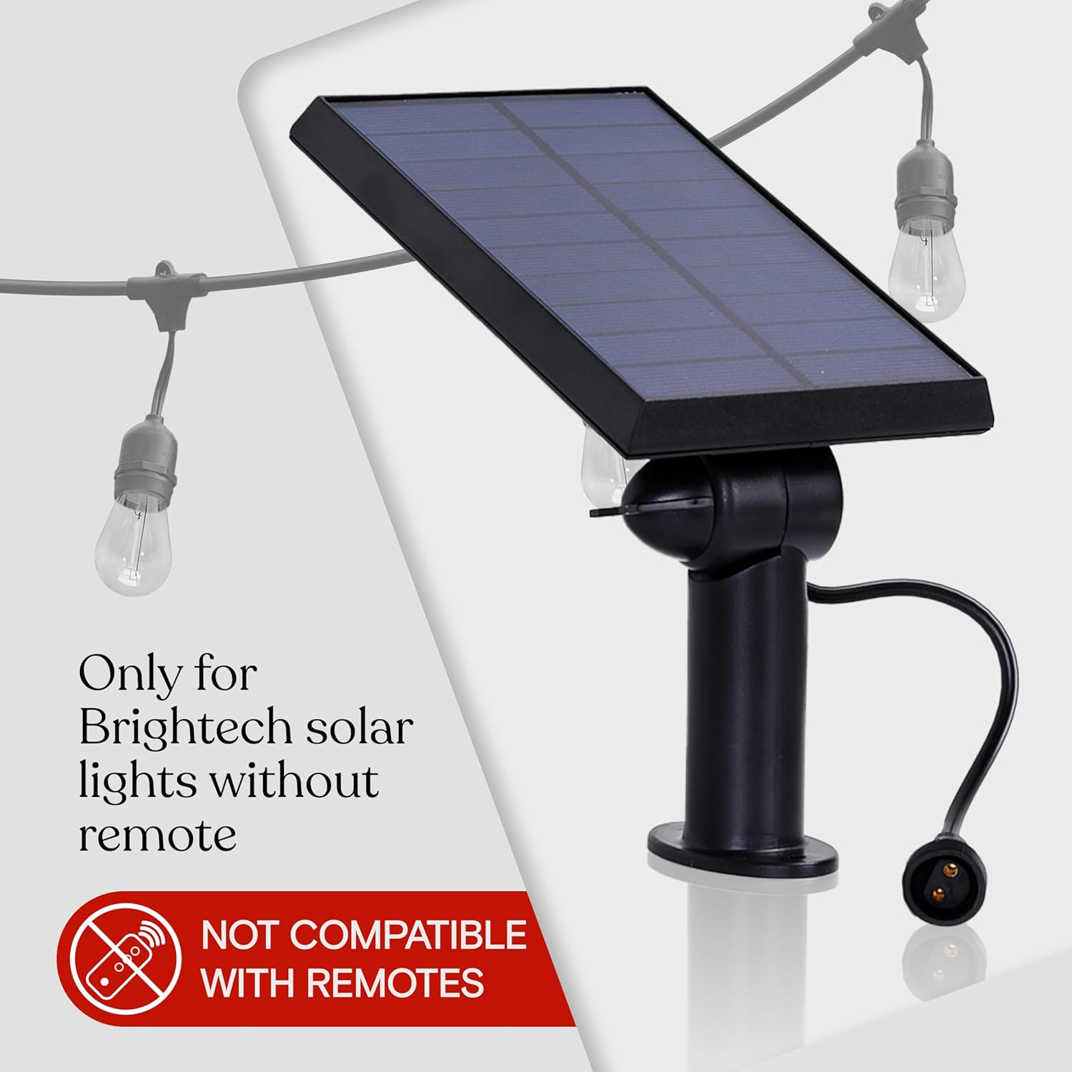 Brightech Replacement Solar Panel Ambience Pro - Compatible ONLY with Brightech 1W Solar-Powered Outdoor String Lights - Commercial Grade - 1 Solar Panel