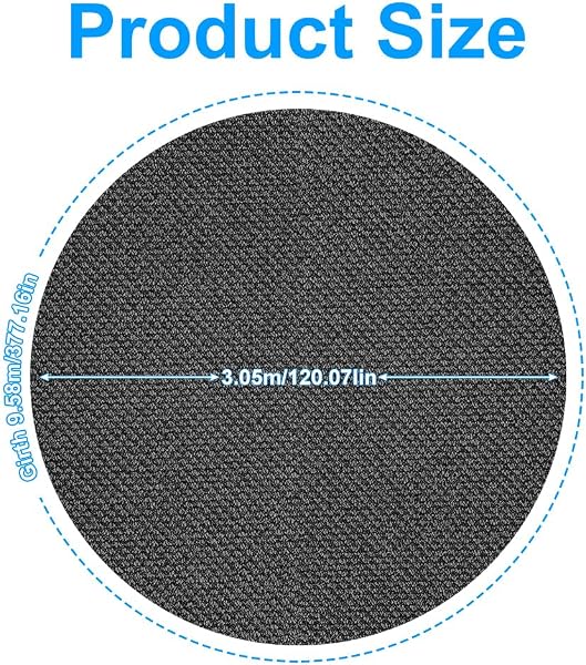 Pool Unterlage, Poolunterlage, Runde Poolmatte, Filz Bodenplane für Pools, Outdoor Pool Bodenschutzmatte, Pool Bodenplane Runden, Ø305 370 460 cm, Whirlpoolmatte, für Hinterhof Garten Rasen (305 cm) - 2