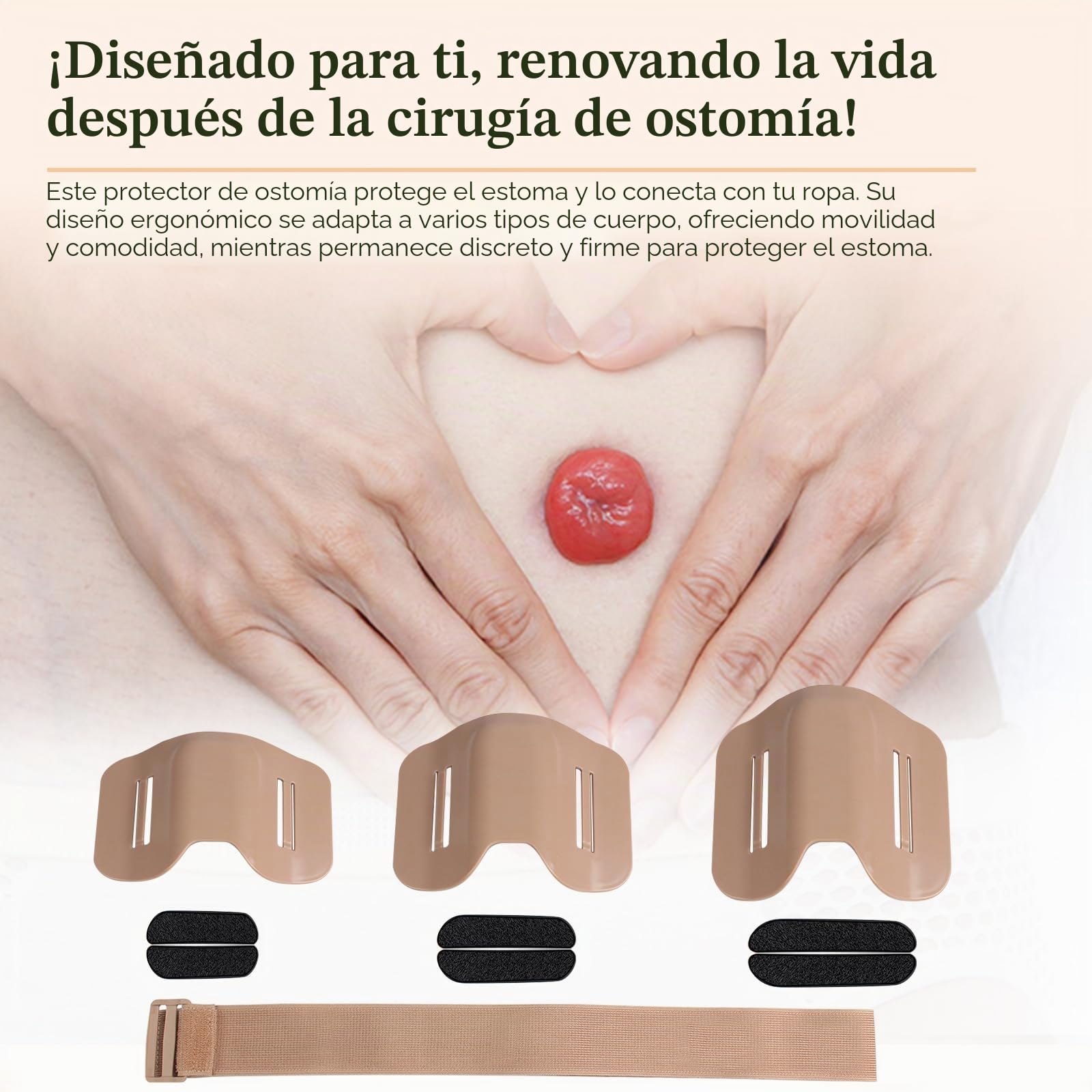 Protector de ostomía, cinturón de ostomía, escudo protector anticolisión para deportes y trabajo, compatible con bolsas de ostomía, protectores para bolsa de colostomía de ileostomía