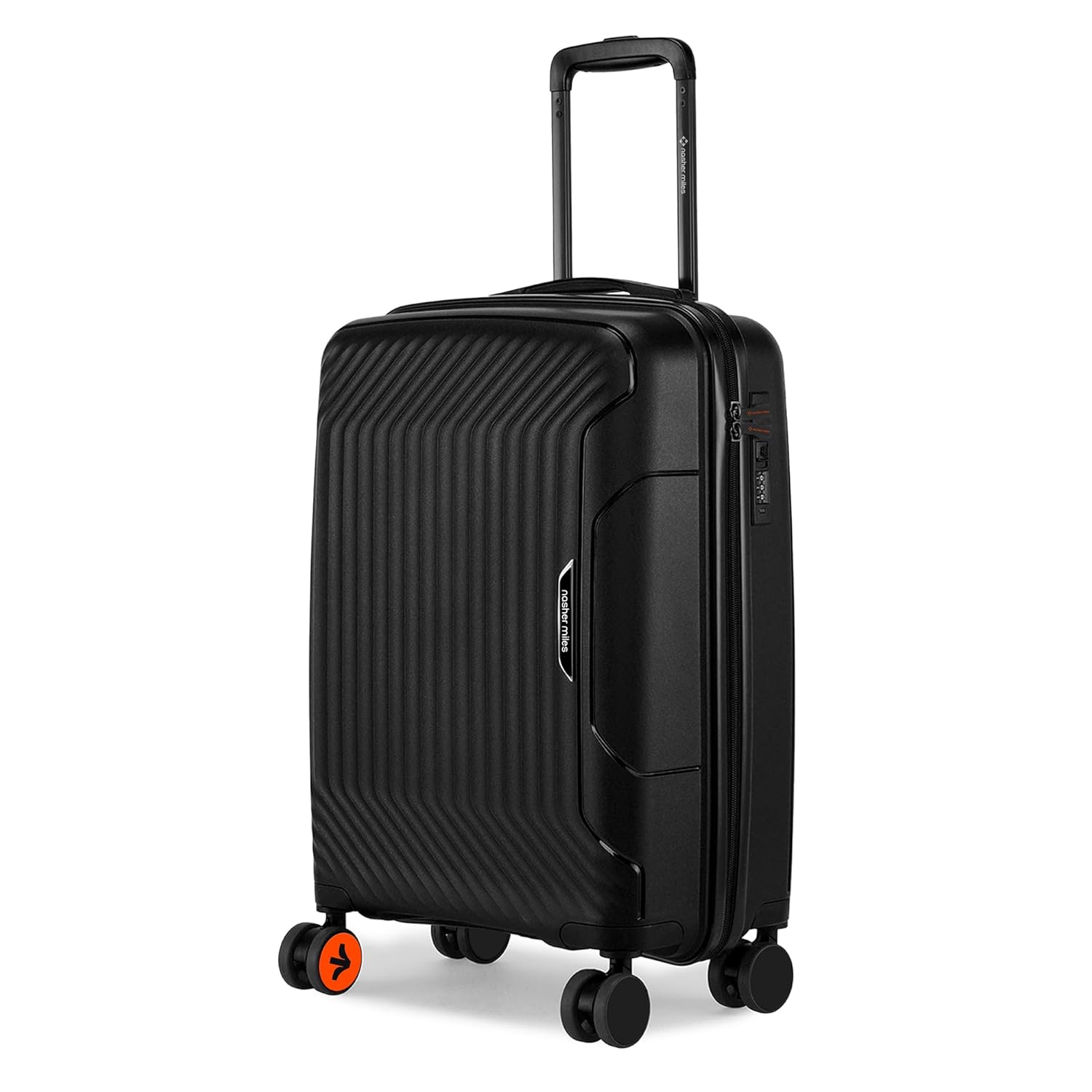 Nasher Miles Coorg Hard-Sided Polypropylene Cabin Luggage 20 inch | 55cm | 8 Wheels Small Trolley Bag for Travel | Suitcase (Black) Nasher Miles Coorg Hard-Sided Polypropylene Cabin Luggage 20 inch | 55cm | 8 Wheels Small Trolley Bag for Travel | Suitcase (Black)